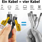 Genel Markalar 4 In 1 Usb+C Type C To Lightning Hızlı Şarj Kablosu ACK106