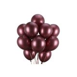 Genel Markalar 50 Adet Bordo Lateks Balon - Doğum Günü, Nişan ve Parti Süsleme Balonu 12 Inç