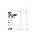 Genel Markalar 5'li Pipet Temizleme Fırçası Cam Metal Silikon Pipet Termos Stanley Uyumlu Uzun Saplı Temizleme Fırçası