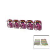 Genel Markalar 5PCS TEKLİ - ÇOKLU KULLANIM MİKA KRİSTAL KOLLU RESİMLİ YAPIŞKANLI ASKI (4745)