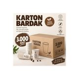 Genel Markalar 7.OZ Karton Bardak 3000 Adet Kaliteli Sızdırmaz