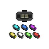Genel Markalar 7 Renkli Rgb Led Motosiklet Uyarı Kaza Önleyici Mini Pilli Sinyal Led Drone Led