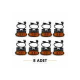 Genel Markalar 8 Adet Dorse Yan Aydınlatma Lambası Side Marker LED Dorse Kamyon Kamyonet Yan Mekik Lamba LED Klik Uçlu 0.50 CM Kablolu