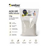 Genel Markalar Açık Gri Derz Dolgu 1 KG – 1-6 mm Silikon Katkılı
