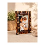 Genel Markalar Ahşap Bambu Çiçekli Fotoğraf Çerçevesi – 10x15 cm