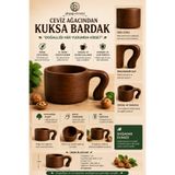 Genel Markalar Ahşap Evreni Ahşap Kuksa Bardak – Ceviz Ağacından El Yapımı
