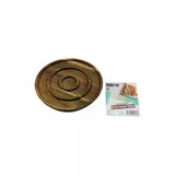 Genel Markalar AKASYA YUVARLAK 2 BÖLMELİ=1+1 AHŞAP SERVİS SUNUM TEPSİ - TAHTASI 20 X 1.4CM (4745)
