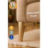 Genel Markalar Aspen Lüks Gold Renk Mobilya Kanepe Koltuk Tv Ünitesi Baza Çekyat Yükseltici Ayağı Ayakları 15 Cm Altın Ayak