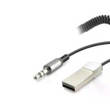 Genel Markalar Aux Bluetooth Ses Alıcı Adaptör Dahili Kablolu Handsfree 3.5Mm - Siyah HD9005
