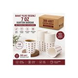 Genel Markalar Bahat yıldız desenli karton bardak 500 lü 7oz byby113
