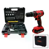 Genel Markalar BANCO BN-5 F-136 STANLIY KIRMIZI 24W PROFESSIONAL ŞARJLI DARBELİ MATKAP SETİ ÇANTALI (4745)