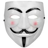 Genel Markalar Beyaz Renk Pembe Yanaklı İthal V For Vendetta Maskesi (4745)