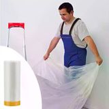 Genel Markalar Boya Badana Eşya Koruma Hışır Örtüsü 180cm x 15 mt Yapışkanlı Hışır Örtü (4745)