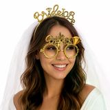 Genel Markalar Bride To Be Gold Taç ve Parti Gözlüğü Seti