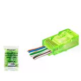 Genel Markalar Cat6 Ez Rj45 Konnektör - 100 Adet Yeşil / Ekonomik Poşet Paket ND2409
