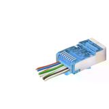 Genel Markalar Cat6E Ez Rj45 Metal Konnektör 100 Adet Plastik Kutu - Mavi ND2420