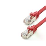 Genel Markalar Cat7 Ethernet Patch Kablosu 10 Gbps 600 Mhz 1 M - Kırmızı HDX5107