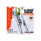 Genel Markalar CEVNER 15 Gövde Pencere İspanyoleti 100 cm – Montaj Vidaları Dahil