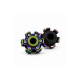 Genel Markalar CNC Alüminyum Ön Kapaklı Universal Scooter & Motosiklet Koruma Takozu Rainbow (2 Adet)