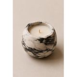 Genel Markalar DESENLİ YUVARLAK KOKULU MUM DEKORATİF MARBLE SİYAH KAHVERENGİ MOR YEŞİL