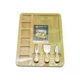 Genel Markalar DİKDÖRTGEN 6+1 BÖLMELİ MDF KAHVALTI PEYNİR SUNUM PANOSU 3 BIÇAK=AHŞAP SAP 30X39.5CM (4745)