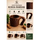 Genel Markalar El Yapımı Kuksa Bardak - Ceviz Ağacından - Doğal ve Şık Tasarım