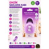 Genel Markalar Emzik Saklama Kabı BPA İçermez 2 Emzik Kapasiteli Hijyenik Emzik Taşıma Kutusu 0+ Ay Mor