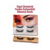 Genel Markalar Esaura Butik Mıknatıslı Takma Kirpik – Doğal Görünümlü Yeniden Kullanılabilir Manyetik Kirpik