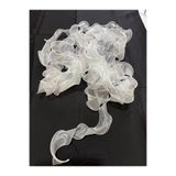 Genel Markalar Fırfırlı Tül Organze Kurdele 25 Mt (7cm x 25mt), Çiçek Malzemesi, Gelin Buketi, Bohça Misinalı Fırfır