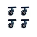 Genel Markalar Furç Uzun-Sunta Bilyalı Teker - 20x50 - Gri - 18MM HKS184 - 4 Adet