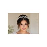 Genel Markalar 𝗕𝗲𝗹𝗹𝗮 𝗚𝗿𝗮𝗰𝗲 gelin nişan kına damla Kristal Sedefli Gelin tac Saç Aksesuar