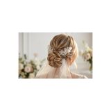 Genel Markalar 𝗕𝗲𝗹𝗹𝗮 𝗚𝗿𝗮𝗰𝗲 gelin nişan kına nikah damla Kristal Sedefli Gelin Saç Aksesuar
