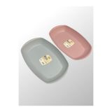 Genel Markalar GIDAYLA TEMASA UYGUN 1.SINIF PLASTİK 2 ADET LARGE KAYIK TABAK (20,5X31,7X4,1 CM)