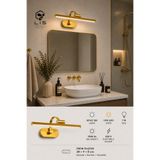 Genel Markalar Gold Elektrikli 6W Flüt Aplik Tablo Banyo Ayna Üstü Aydınlatma Gün Işığı