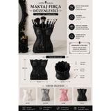 Genel Markalar Gotik Makyaj Fırça Düzenleyici - 3D Baskı Dekoratif Gotik Korse Tasarımlı Organizer