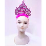 Genel Markalar Happy Birthday Neon Pembe Renk Doğum Günü Tacı 24x15 cm (4745)