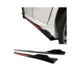 Genel Markalar Honda Civic Fc5 2016-2021 Flaplı Kırmızı Şeritli Yan Marşpiyel Eki Piano Black