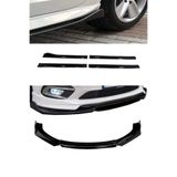 Genel Markalar Hyundai I10 2013-2017 Flaplı Yan Marşpiyel Eki + 4 Parça Siyah Ön Ek Piano Black Set