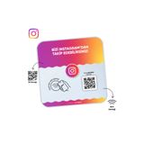 Genel Markalar Instagram Yorum QR & NFC Pleksi Kart