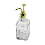 Genel Markalar KARE CAM ŞİŞE - ŞEFFAF SIVI SABUNLUK 500ML POMPA - MUSLUK AYRIK MODEL BAŞLI (4745)