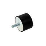 Genel Markalar Kauçuk Titreşim Sönümleyici Takoz 40x15mm M8 Civatalı Kompresör/Jeneratör Ayağı TİP D - 4'lü Set