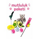 Genel Markalar Kedi Mutluluk ve Oyuncak Seti Avokado Kedi Nanesi Kedi Oltası Catnip