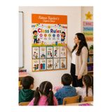 Genel Markalar Kişiye ve Sınıfa Özel Büyük Ebat Sınıf Kuralları Posteri (66x98cm) - 300gr Japon Bristol Karton - Parlak Kaplama