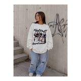 Genel Markalar Kız çocuk pamuklu sweatshirt
