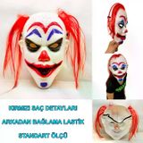 Genel Markalar Kızıl Saçlı Joker Palyaço Maskesi (4745)