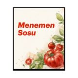 Genel Markalar Menemen sosu kavanoz etiketi