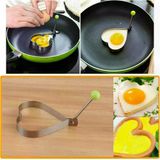 Genel Markalar Metalik Kalp Şeklinde Metal Omlet Yumurta ve Krep Kalıpları