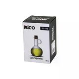 Genel Markalar MİNİ CAM YAĞDANLIK ÇİZGİLİ DESEN 300ML AHŞAP BAMBU MANTAR TIPA (4745)
