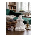 Genel Markalar Minimal Baykuş Hayvan Figürlü Masaüstü Dekoratif Biblo Ham Beyaz - Boyanabilir - 16 cm