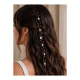 Genel Markalar MİNOWİİ Deniz Yıldızlı ve Deniz Kabuklu Saç Boncuğu Alaçatı Saç İpi